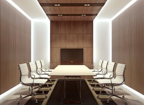 Modern classic CEO office interior on Behance Office Interior Design Luxury, Ceo Office Design, Office Ceiling Design, Interior Design Luxury Modern, Classic Office Interior, Meeting Room Design Office, Conference Room Design, Ceo Office, Meeting Room Design