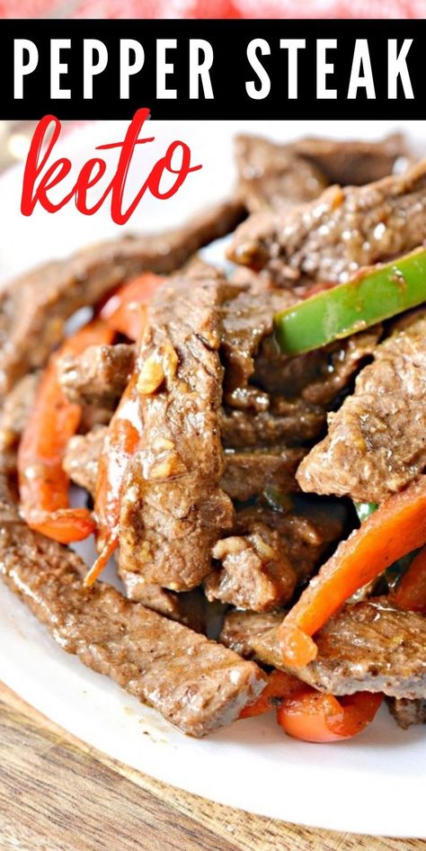 Low Carb Pepper Steak Crock Pot, Low Carb Shaved Steak Recipes, Keto Cubed Steak Recipes, Keto Round Steak Recipe, Keto Round Steak Recipes, Keto Cube Steak Recipes, Keto Pepper Steak, Keto Steak Dinner, Keto Steak Recipes