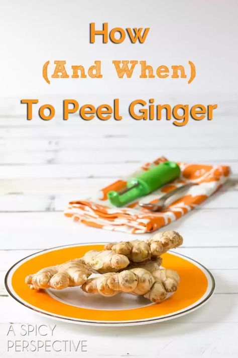 How to Peel Ginger Root Crystalized Ginger Recipe, How To Peel Ginger, A Spicy Perspective, Cooking 101, Ginger Recipes, Cooking Guide, Healthy Kitchen, Ginger Root, Ginger Ale