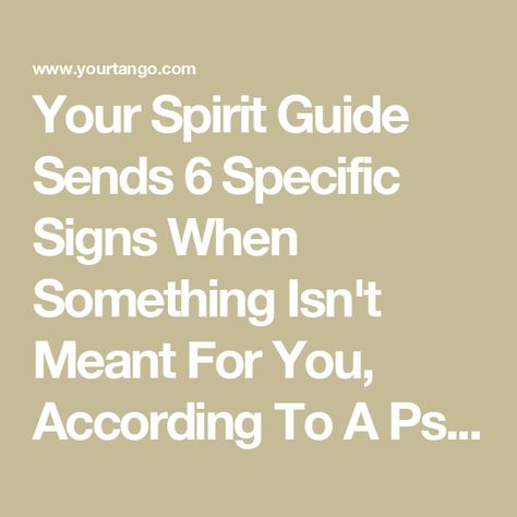 Your Spirit Guide Sends 6 Specific Signs When Something Isn't Meant For You, According To A Psychic Psychic Attack Signs, Right Eye Twitching, Spirit Guide Signs, Intuitive Life Coach, Spirit Signs, Bad Spirits, Spirit Quotes, Angel Number Meanings, Spirit Guide