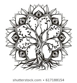 Forest Tattoo Ideas, Tree Of Life Mandala, Mandala Tree, Tattoos Sketches, Forest Tattoo, Svg Tree, Geometric Sleeve Tattoo, Forest Tattoos, Tree Tattoo Designs