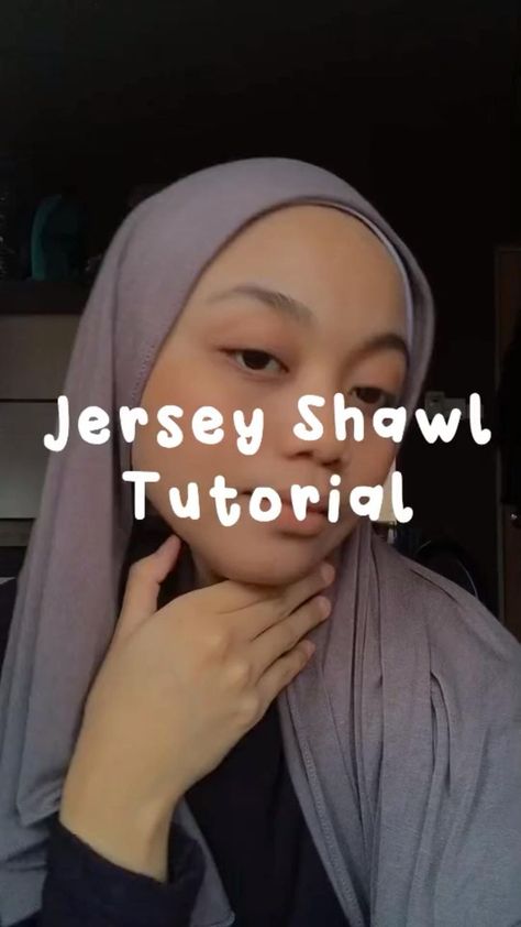 Jersey Hijab Style, Jersey Shawl, Shawl Tutorial, Hijab Turban Style, Pashmina Hijab, Simple Hijab Tutorial, Simple Hijab, Pashmina Hijab Tutorial, Hijab Style Tutorial