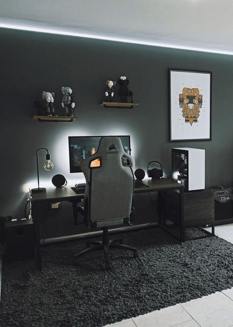 Home Office Setup Ideas 2022 | Home Design Ideas | Home Office Tour | Home Office Makeover | Home Office Desk Setup | Home Office Organization | Home Office setup 2022| Home Office Interior Design | Home Office Decor Room Decor Gaming, Gaming Room Ideas, Games Room Inspiration, Aesthetic Game, Aesthetic Gaming, Room Gaming, Gaming Aesthetic, Gamer Bedroom, Small Game Rooms