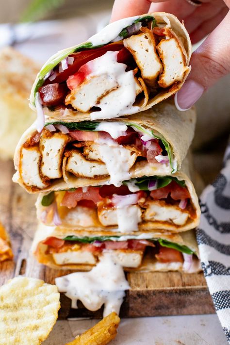 Cajun Tofu, Tofu Wraps, Sandwiches Recipes, English Afternoon Tea, Vegan Wraps, Finger Sandwiches, Vegan Sandwich, Savory Vegan, Traditional English