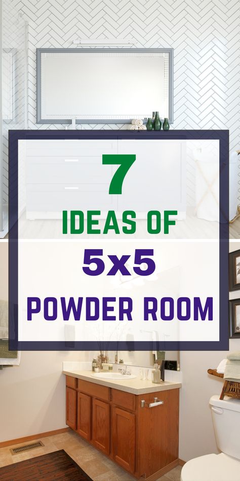 For those who have extra 5x5 feet of extra space and want to transform it into powder room we got it all covered. Our information post explains 7 ideas of 5x5 powder room spaces that can be used with comfort and have good size fixtures. Pool Room Bathroom, 5x5 Room Ideas, Oversized Powder Room Ideas, 5×7 Feet Bathroom Design Ideas, Half Bath Layout Plans, 5x5 Half Bathroom Layout, 5x5 Powder Room Layout, Powder Room Layout Plans, 4 X 5 Powder Room Layout