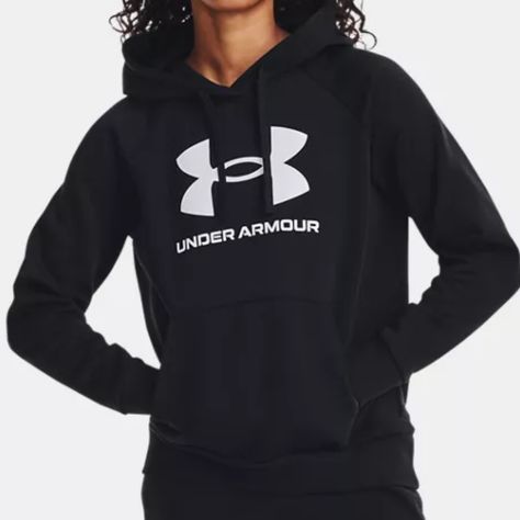 Under Armour Logo Hoodie, Womens Medium, Black, Nwt Under Armour Logo, Under Armour Hoodie, Womens Fleece, Under Armour Women, Under Armour Men, Pant Shirt, Under Armor, Fleece Hoodie, Short Tops