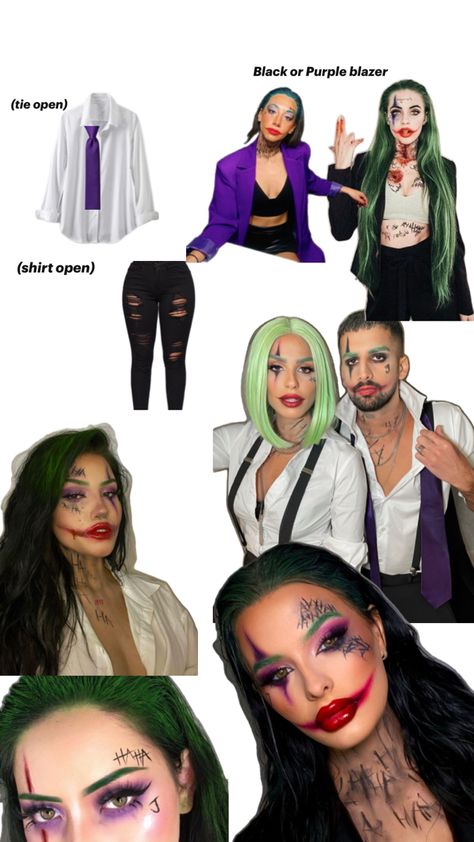 Joker Costume Ideas, Joker Halloween Costume, Joker Halloween, Joker Costume, Casino Party Decorations, Duo Halloween Costumes, Halloween Costume Ideas, Casino Party, Halloween Outfits