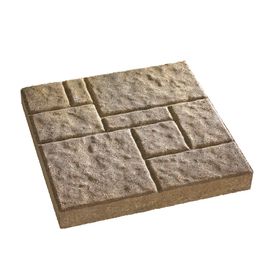 Random Cobble Tan/Brown Patio Stone (Common: 16-in x 16-in; Actual: 16-in x 16-in) Cobble Patio, Cobblestone Patio, Cobblestone Pavers, Paver Steps, Brown Concrete, Patio Stone, Stepping Stone Paths, Fleet Farm, Stone Path