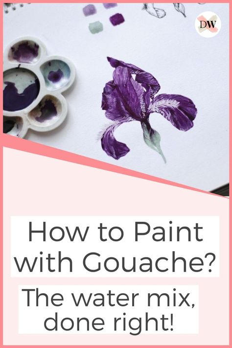 Gouache is a fantastic medium and is often known as ‘opaque’ watercolor. But does it need as much water as watercolor paints? Here’s what you need to know! Guache Ideas, Guache Paintings Easy, Gouache Art Inspiration, Gouache Techniques, Paint With Gouache, Gouache Painting Techniques, Opaque Watercolor, Gouache Paint Set, Bird Suet