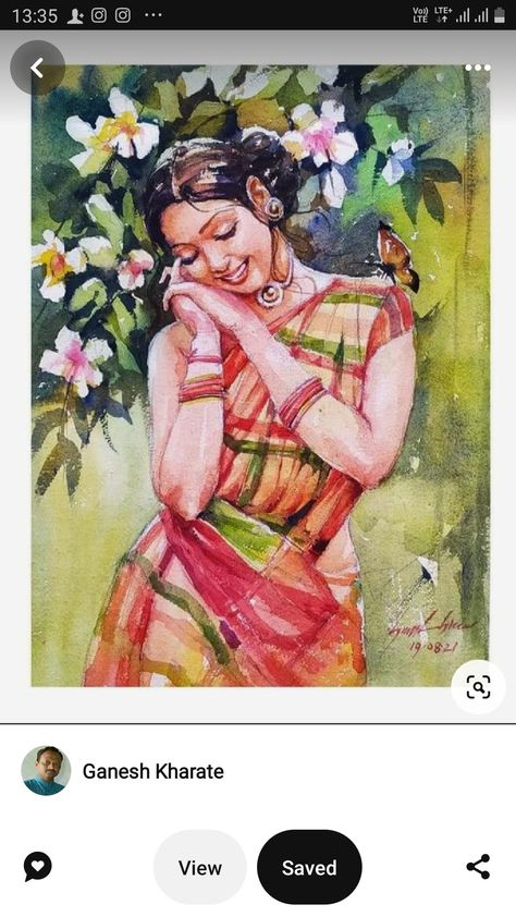 Village Scene Drawing, Human Painting, Watercolor Scenery, Modern Art Canvas Painting, Human Figure Sketches, Watercolor Art Landscape, Boho Art Drawings, Scene Drawing, Indian Art Gallery