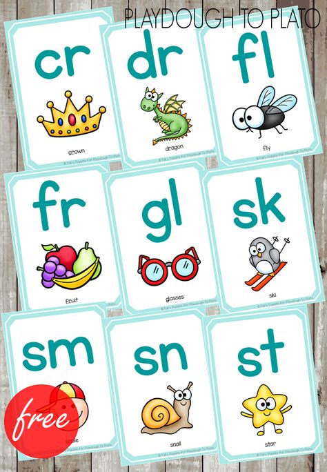 Phonics Blends, Alphabet Flash Cards, Blends And Digraphs, How To Teach Kids, Small Group Activities, First Grade Reading, Teaching Phonics, Flash Card, Art Activities For Kids