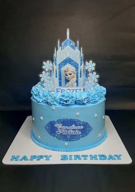 Elsa Cake Design, Princess Elsa Cake, Ariel Bebe, Frozen Elsa Cake Topper, Elsa Birthday Cake, Elsa Cake Toppers, Frozen Themed Birthday Cake, Cake Frozen, Spiderman Cake Topper