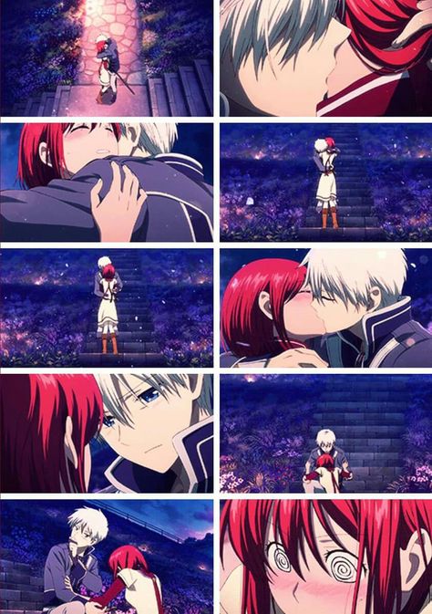 Zen and Shirayuki - that entire scene made me weak in the knees XDDD ♡☆ Zen And Shirayuki, Zen Wisteria, Anime Snow, Akagami No Shirayuki, Akagami No Shirayukihime, Shojo Anime, Snow White With The Red Hair, Weak In The Knees, Manga Love