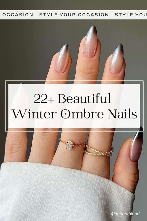 22+ Beautiful Winter Ombre Nails We're Obsessing Over for 2023! French Nails 2023 Trends, Short Christmas Nails Acrylic, Christmas Ombre Nails Winter, Winter Ombre Nails, Winter French Nails, French Nails 2023, Nails Short Christmas, Nail Art Designs Christmas, Nails Acrylic Christmas