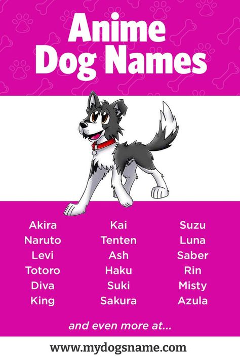 Anime Puppy, Names Dog, Dog Characters, Cute Puppy Names, Anime Dog, Japanese Dogs, Puppy Names, Anime Inspired Outfits, Japanese Names