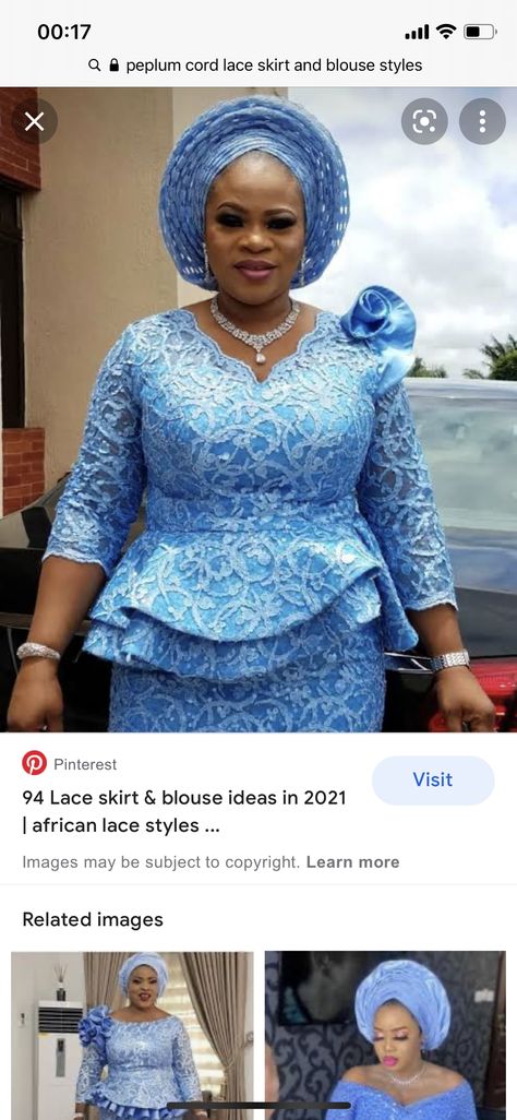 Cord Lace Styles For Women Skirt And Blouse, African Lace Blouse Styles, Shirt And Blouse Lace Style Aso Ebi, Iro Skirt And Blouse Lace Styles, Cord Lace Skirt And Blouse Styles, Lace Blouses For Women Nigerian, Latest Lace Skirt And Blouse Styles, Lace Peplum Skirt And Blouse, Cord Lace Skirt And Blouse