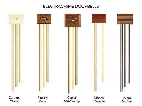 Vintage long chime doorbells — “enchanting” reproductions from ElectraChime doorbells Door Bell Chime Cover, Vintage Doorbell, Door Bell Chime, Update Doors, Bell Chimes, 1950s Decor, Door Chime, Doorbell Chime, Dining Room Remodel