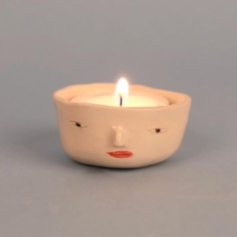 Diy Clay Tea Light Holder, Air Dry Clay Tea Light Holder, Polymer Clay Tea Light Holder, Tea Light Holder Clay, Air Dry Clay Tealight Holder, Air Dry Clay Candle Holder Diy, Air Dry Clay Candle, Clay Tealight Holder, Clay Tea Light Holder