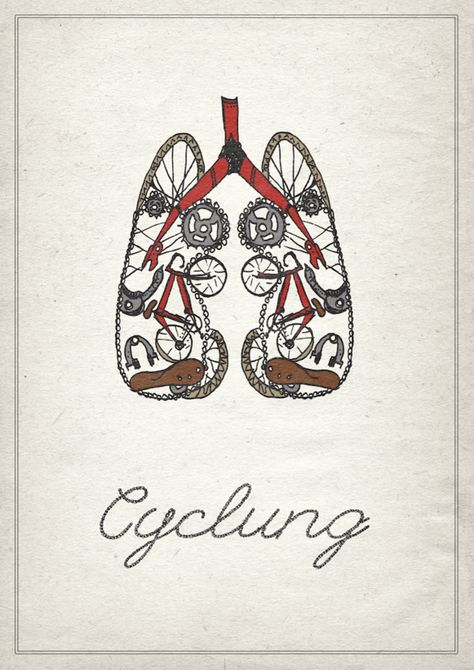 Cycling Tattoo, Bicycle Illustration, Bicycle Tattoo, Cycling Posters, Cycling Quotes, Bike Poster, Road Bike Women, Spin Bikes, I Want To Ride My Bicycle