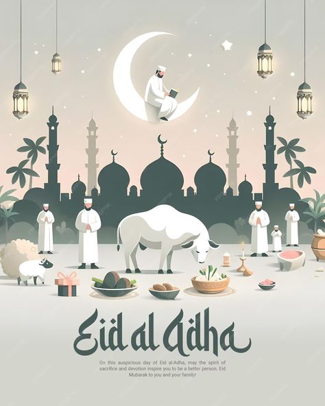 Premium PSD | Eid al adha mubarak islamic festival social media banner or instagram post template Eid Ul Adha Post, Eid Ul Adha Photo Editing, Bakri Eid, Eid Ul Adha Background, Traditional Digital Prints For Eid Festival, Eid Ul Adha Social Media Post, Eid Mubarak Wallpaper, Eid Adha Mubarak, Eid Adha