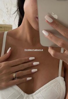 Ivory Nails, Girls Nail Designs, Spring Nail Designs, Grunge Nails, Minimal Nails, Brighter Days, French Acrylic Nails, Acrylic Nails Coffin Short, Pastel Nails