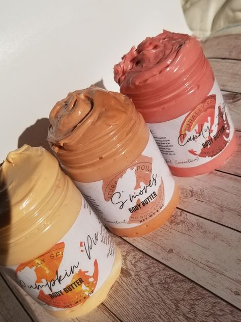 Fall scent body butter is now available in the store for a limited time! Fall Body Butter Scents, Selling Body Butter, Body Butter Colors, Body Butter Business Packaging, Whipped Body Butter Packaging Ideas, Whipped Body Butter Aesthetic, Body Butter Ideas, Body Butter Packaging Ideas, Fall Body Butter