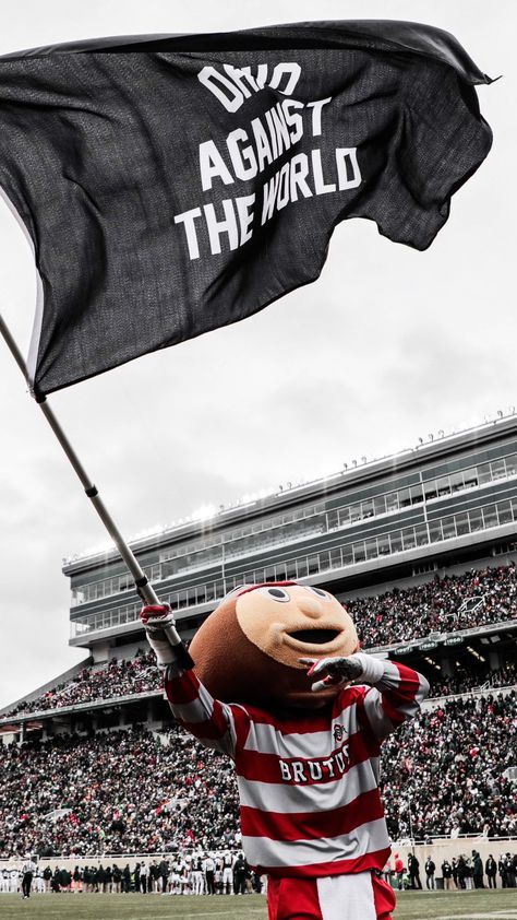 Ohio State Mascot, Ohio State Football Wallpaper, Ohio State Vs Michigan, Ohio State Wallpaper, Football Wallpaper Iphone, Ohio State College, Osu Buckeyes Football, Brutus Buckeye, College Wallpaper