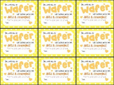 Wafers Snack/ Cookies (Nilla Wafers) Testing Motivation Gift Tags Pencil Cookies, Wafer Sticks, Testing Encouragement, Snack Cookies, Testing Motivation, Motivational Notes, Middle School 6th Grade, 7th Grade Ela, Nilla Wafers