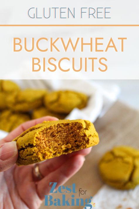 If you're a fan of tender, light textured biscuits, you will absolutely love these buckwheat biscuits. They're straight buckwheat flour too - no starches or other flours included. Plus they've got the added bonus of being grain-free too. Buckwheat Biscuits Gluten Free, Biscuits Recipe Easy, Buckwheat Biscuits, Biscuits Gluten Free, Omnia Oven, Dairy Free Biscuits, Flour Biscuits, Buckwheat Recipes, Gluten Free Biscuits