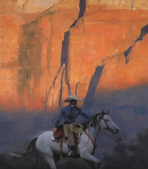 Captivatingly creative and distinctively authentic. See our David Santillanes Art Collection at Santa Fe Trails Fine Art. Come explore our gallery in the heart of downtown Santa Fe, New Mexico. Dave Santillanes, Jama Jurabaev, Arte Viking, Piskel Art, Western Artwork, Western Vibes, Nice Picture, West Art, Cowboy Art