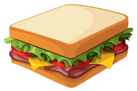 Sandwich Clipart, Sandwich Drawing, Sandwich Pictures, Sub Sandwiches, Ham And Cheese Sandwich, Fish Sandwich, Food Clipart, Food Cartoon, Food Png