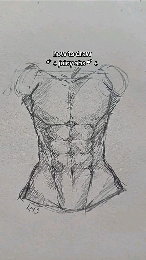 [𝑺𝒂𝒗𝒆 & 𝑭𝒐𝒍𝒍𝒐𝒘]~♡´･ᴗ･`♡ Detailed Body Drawing, Ab Drawing Reference, Female Abs Drawing, Abs Drawing Tutorial, Female Abs Drawing Reference, Abs Reference Drawing, Abs Drawing Reference, Abs Sketch, Drawing Abs