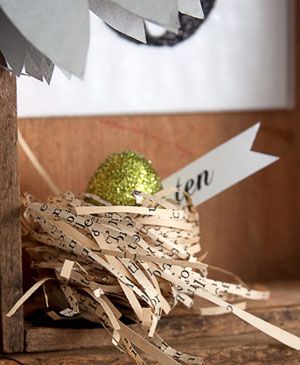 Book Page Nest Bird Nests, Book Page Crafts, Deco Nature, Spring Birds, Paper Birds, Old Book Pages, Gift Toppers, Décor Diy, Bird Nest