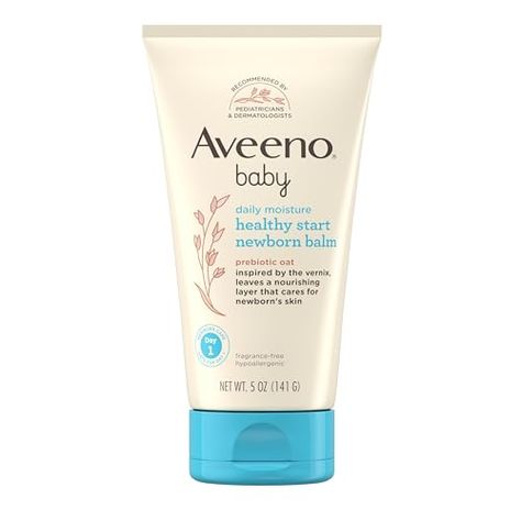 Aveeno Baby Healthy Start Nourishing Newborn Balm, Hypoallergenic Baby Skin Balm with Prebiotic Oat Leaves a Nourishing Layer to Care for Newborn Skin, Fragrance-Free, 5 oz Baby Skin Care Products, Aveeno Baby Products, Breastmilk Lotion For Baby, Baby Conditioner, Aveeno Baby, Skin Balm, Homemade Bath Products, Baby Skin, Baby Bottles