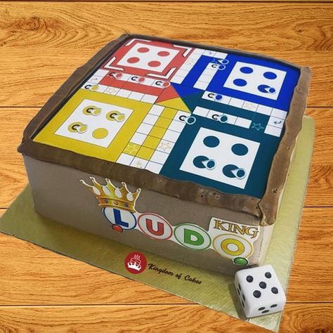 Ludo theme cake for Ludo lover having sugar ball dice to change the game and play along into colorful Ludo decorated well in a magical green, blue, yellow and green houses adds some extra sweetest feelings of winning and being a king with every piece of bite.Every player of the ludo drowns into the mesmerizing delighted butterlicious and full of cream pie. Delivery across Delhi NCR Visit website www.kingdomofcakes.in for more unique designs or call our helpline number +91 9999812200 Sugar Ball, Special Birthday Cakes, Green Houses, Cool Birthday Cakes, Theme Cake, Visit Website, A King, Yellow And Green, Delhi Ncr