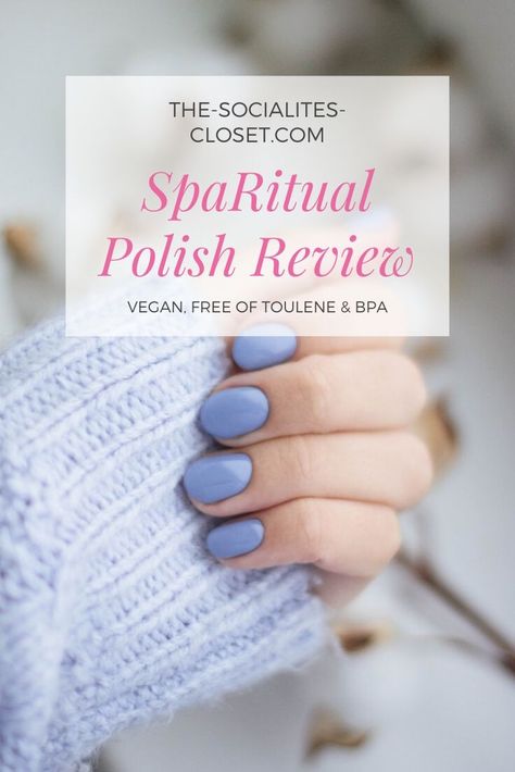 Spa Ritual Nail Polish Reviews and Where to Buy It #nailpolish #vegan #bpafree Sparitual Nail Polish Colors, Sparitual Nail Polish, Nail Polish Hacks, Natural Nail Polish, Nail Art For Beginners, Morning Meditation, Nail Products, Glitter Nail Polish, Oval Nails