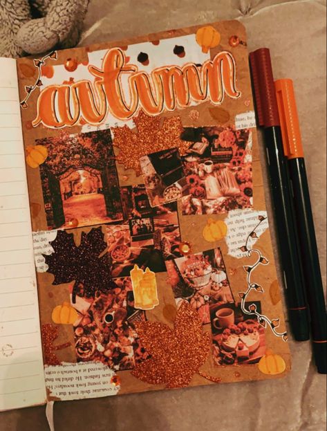 Autumn inspo Bullet Journal page, fall inspo #bulletjournaling Autumn Bullet Journal, Bullet Journal Page, Journal Inspo, Fall Inspo, Bullet Journal Inspo, Journal Page, Reading Journal, Journal Pages, Bullet Journal