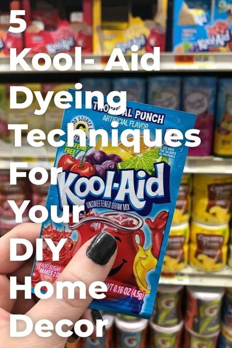 Dip Dye Curtains, Kool Aid Packets, Kool Aid Dye, Dye Curtains, Hometalk Diy, Rit Dye, Tie Dye Crafts, Diy Tie, Tie Dye Diy