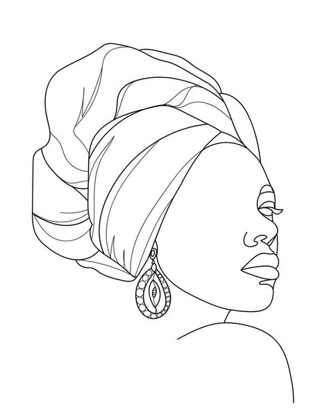 Woman Line Illustration Black Woman Line Art African | Etsy African Drawings, Embroidered Canvas Art, African Art Paintings, Line Art Design, Africa Art, Outline Drawings, Abstract Line Art, Line Illustration, Diy Art Painting