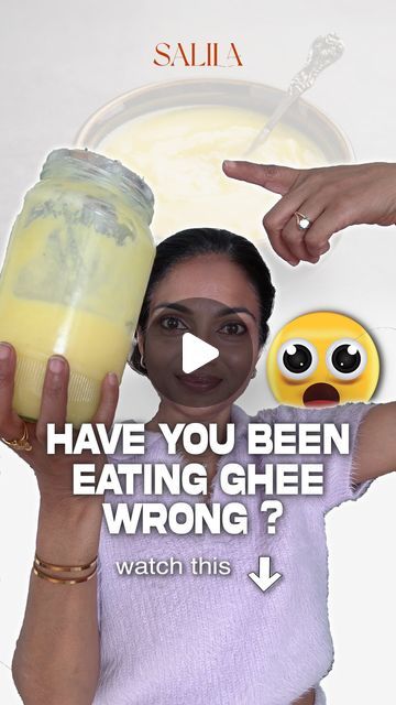 Salila ~ Ayurveda Diet & Lifestyle Tips on Instagram: "How do you take Ghee? 
.
.
.
.
#ayurveda #ayurvedic #ayurvedalifestyle #ayurvedalife #ayurved #ayurvedica #ayurvedicmedicine #ayurvedafood #ghee #gheebutter #gheebenefits #pureghee #gheefunny #a2ghee #gheelicious #salilaayurveda #ayurvedapractitioner #ayurvedadiet #ayurvedacooking #ayurvedatreatment #reelkarofeelkaro #explorepage #shortchainfattyacids #guthealth #guthealthmatters #guthealthiseverything #gutfriendly #gutmicrobiome #healthygut" Ayurvedic Diet Vata, Ayurvedic Tips For Health, Ayurveda Diet Body Types, What Is Ghee, Ayurveda Routine Every Day, Ghee Benefits, Ayurveda Diet, Ayurveda Life, Ghee Butter