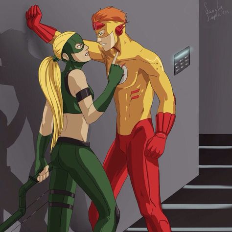 Is It Wally? (Spitfire Young Justice) - The Fight - Wattpad Artemis Young Justice, Wally West And Artemis, Spitfire Young Justice, Dc Couples, Wally West, Kid Flash, Best Superhero, Good Old Days, Teen Titans Go