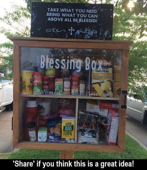 Homeless Bags, Give Box, Homeless Care Package, Little Free Pantry, Community Service Ideas, Free Pantry, Church Outreach, Outreach Ministry, Community Service Projects