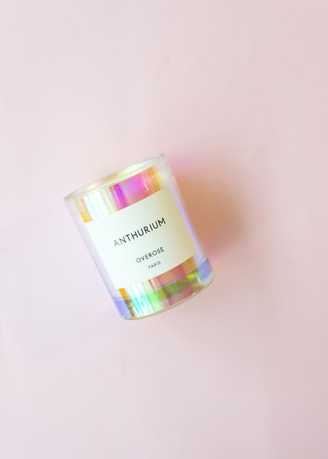 Iridescent candle / Random Acts of Pastel Gift Guide 17 Iridescent Packaging, Iridescent Candle, Dreamy Interiors, Girls Gift Guide, Branding Inspo, Brand Color Palette, Wedding Gifts For Guests, Candle Labels, Guest Gifts