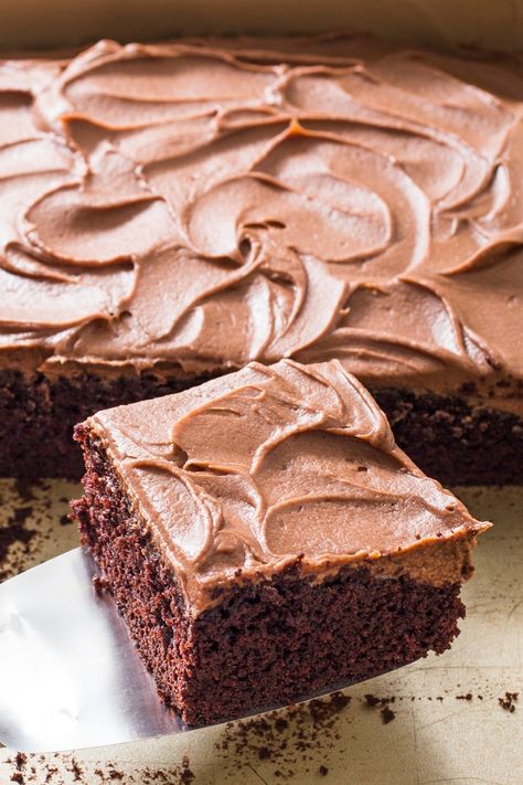 Milk Chocolate Frosting, Chocolate Fudge Frosting, Chocolate Frosting Recipes, Chocolate Sheet Cake, Fudge Frosting, Homemade Frosting, Dessert Toppings, Decadent Cakes, Fudge Cake