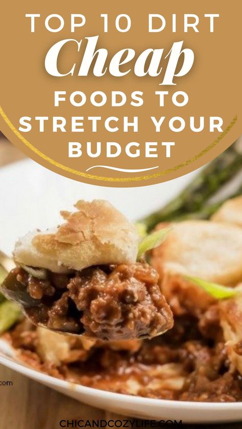 30 Dirt Cheap Foods to Buy When Broke, cheap family meals, cheap family dinners, fast dinner recipes, cheap dinner recipes, recipes, cheap easy meals, meal planning, cheap dinner recipes, budget friendly recipes, cheap healthy meals, meal planning. #cheapmeal #dirtcheapfamilymeals Dinner Recipes Budget, Dinner Recipes Cheap, Cheap Family Dinners, Recipes Budget, Meals Cheap, Cheap Family Meals, Fast Dinner, Recipes Cheap, Cheap Easy Meals