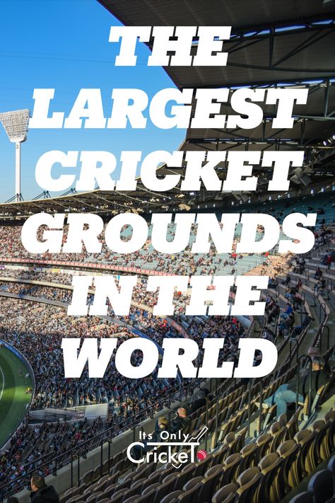 Find out about the largest cricket grounds in the world both by boundary size and capacity. Cricket Stadium Design, Cricket Boundaries, Lords Cricket Ground, Facts About Cricket In Hindi, Cricket Players, India Vs South Africa Cricket, Size Comparison, Us Map, Boundaries