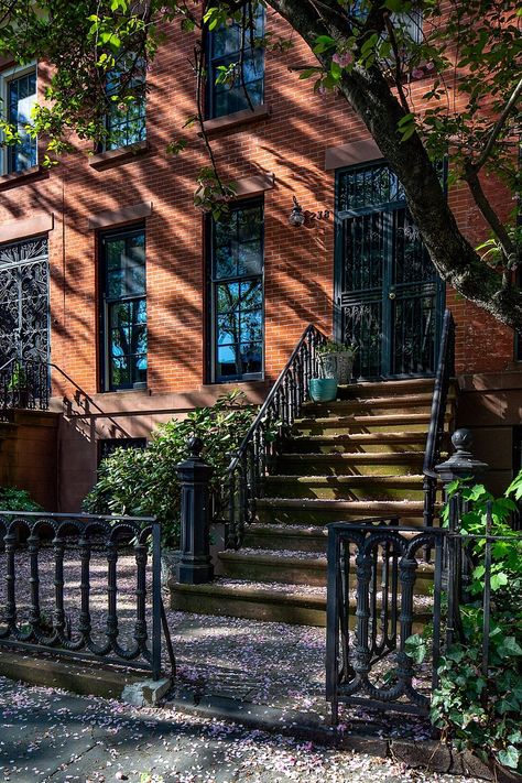 An updated townhouse in friendly and historic Boerum Hill, Brooklyn - Nooklyn Ny Townhouse, Nextdoor App, Pretty Streets, Day In New York City, Brooklyn Street, Goals To Achieve, Brooklyn Neighborhoods, Brooklyn House, Nyc Guide