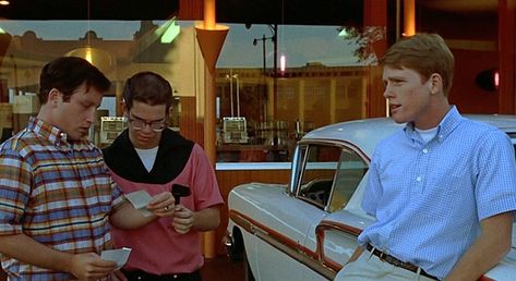 Movie Quiz: In what movie does Ron Howard drive a 1958 Chevrolet Bel Air? #Chevrolet #WolfManJack #THX1138 Ron Howard Director, American Grafitti, Wolfman Jack, Nerd Boyfriend, Rick Moranis, Cindy Williams, Lucas Movie, Charles Martin, Richard Dreyfuss