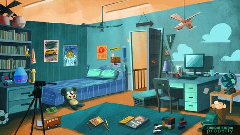 Animation Background on Behance Indoor Illustration, Illustrated Animation, Bg Illustration, Interior Animation, Behance Interior, Cartoon Room, Cartoon Bedroom, Environment Illustration, Background Room