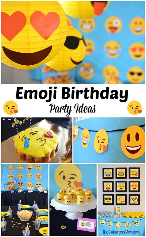 Free Emoji Printables, Emoji Birthday Party Ideas, Emoji Party Favors, Emoji Decorations, Emoji Birthday Cake, Emoji Printables, Emoji Cake, Emoji Birthday Party, Emoji Party